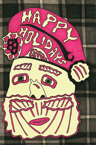 Happy HOlidays Allison Hester Santa