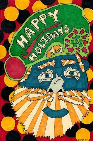 Happy HOlidays Allison Hester Santa