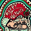 Santa 5 (Swirly Santa)