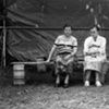 Martha and Kizzie at Gravesite