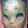 Creepy doll head