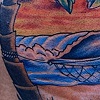 Beach scene Back and rib