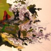 Romantic Landscape With Oil Geysers detail