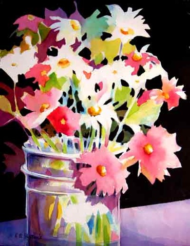 Abstract Daises