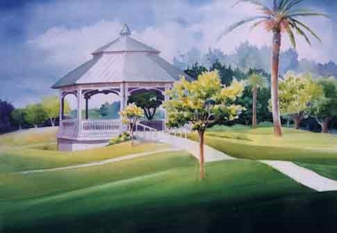 Laishley Gazebo Before the Justice Center