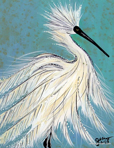 Feathery Egret