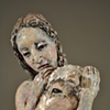 Girl with sheep head