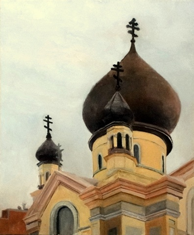 The Russian Orthodox Church in Williamsburg, Brooklyn.  An actual national historic landmark.