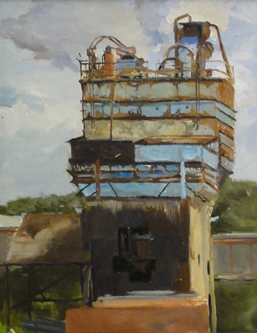 Old cement plant by the Newtown Creek, seen from the Brooklyn side