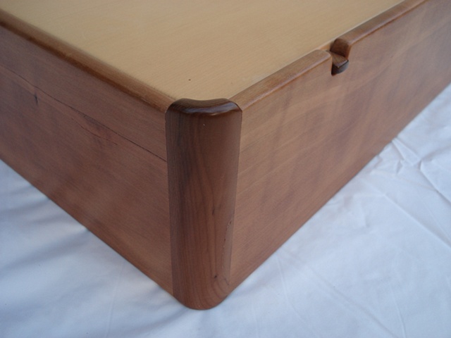Mum's Jewellery Box, Quartersawn Cherry, Maple, Yew wood