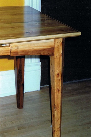 Desk. Spalted birch and Yew wood.