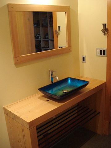 Vanity and mirror