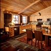Recycled Douglas Fir Kitchen Cabinets and Table