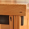 Coffee table, Reclaimed Douglas Fir, blackened steel