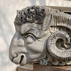 Carving, Ram's Head, Stone