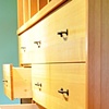 Bedroom built-ins. Douglas Fir, solid spruce drawer boxes, oil and wax finish
Drawer detail