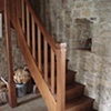 Stairs, Oak, La Petite Maison, Chanu, France