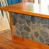 Sales Counter, Reclaimed douglas fir, flagstone.