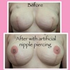 Fall with artificial piercing