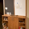 Chalk board and phone cabinet