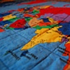 World Map Quilt - Detail