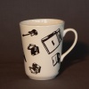 Straight Mug - Recording Artist Pattern