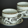 Tea Cup and Saucers - Recording Artist Pattern