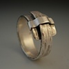 Sterling wrap ring with collar