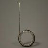 Channel Ring with Human Hair and Felting Needle