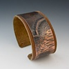 Leather-lined Copper Cuff