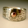 Forged Ring with Copper Rivet