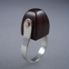 Cocabola Ring with Copper Rivet