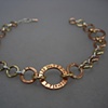 copper, silver, brass bracelet