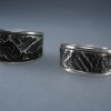 Oxidized Reticulated Band Rings
