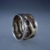 Chased Brass with Sterling Silver