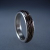Sterling Silver Channel Ring with Copper Wire