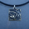 Reticulated Brass Pendant