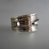 Wrapped Silver Ring with Holes