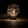 Woven Aluminum Lamp with Found Object Base