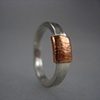 Silver Band with Copper Collar