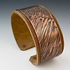 Leather-lined Copper Cuff