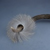 Sterling Silver Channel Ring with Deer Hair