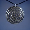 Chased Brass Pendant