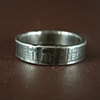 heavy textured sterling band
