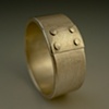 Sterling Ring with 4 Rivets