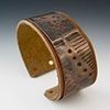 Leather-lined Copper Cuff