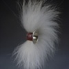 Fox fur Channel Ring with Copper