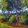 Blustery Trees en Plein Air