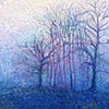 Blue Treeline Waiting for Spring