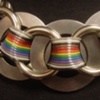Washer Wear Rainbow Necklace Detail